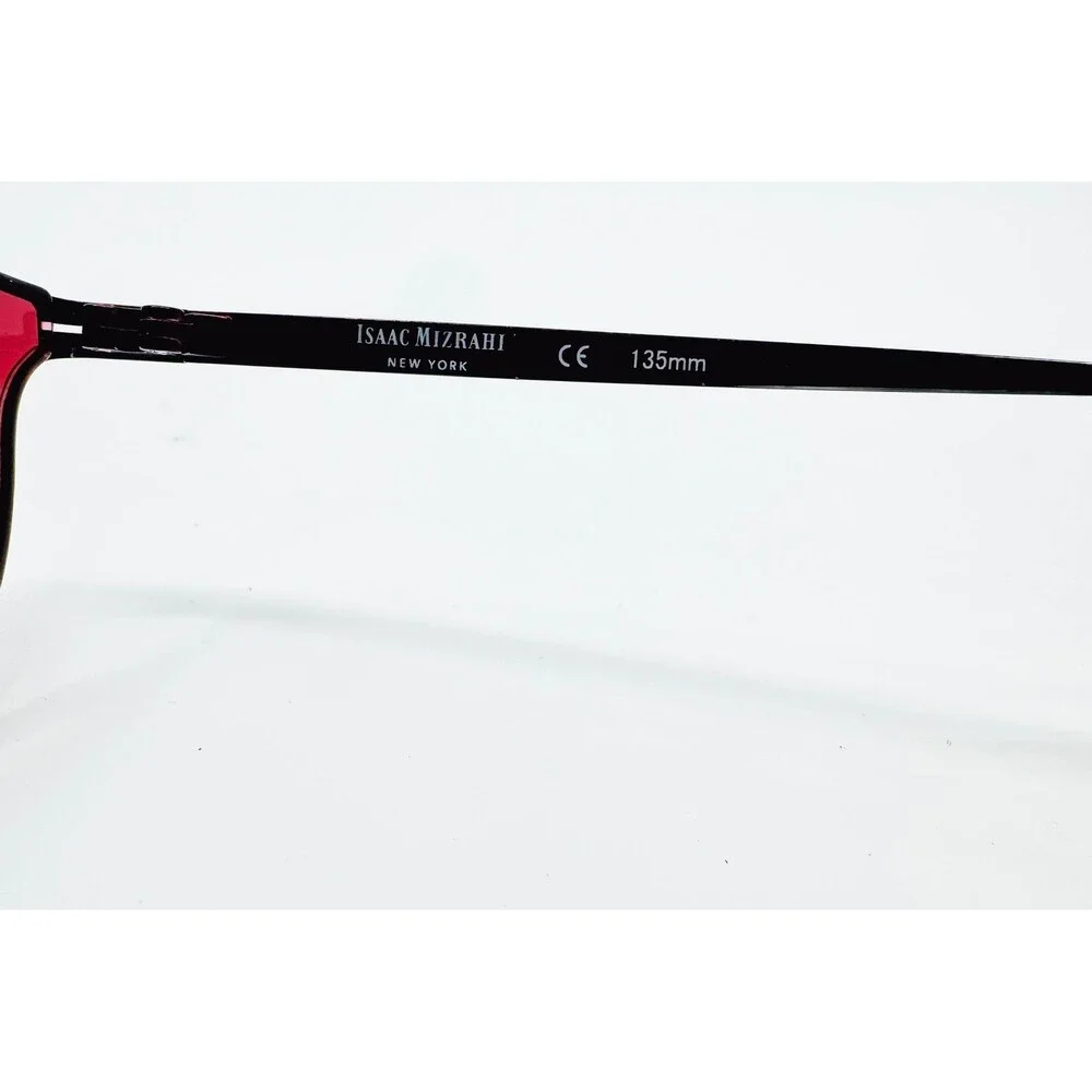Isaac Mizrahi Eyeglasses Womens Red IM30001 Oval Full Rim Frames 50-18-135
